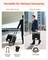 Black Rolling File Storage Box with Dual Lock and Aluminum Frame for Home or Office